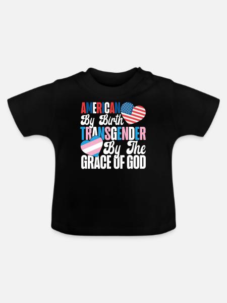 Transgender Trans LGBT Pride - Baby Bio-T-Shirt mit Rundhals - Schwarz