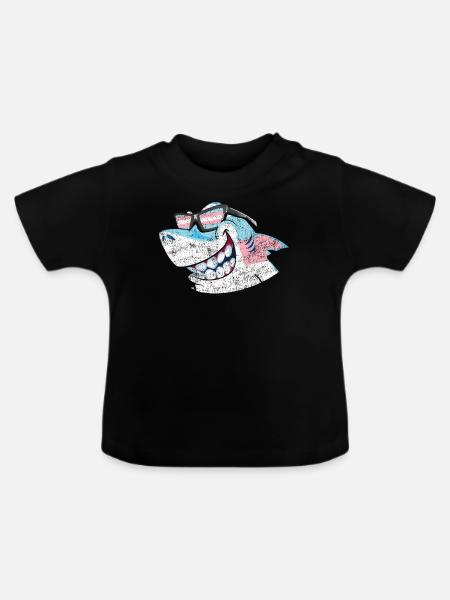 Transgender Trans LGBT Pride - Baby Bio-T-Shirt mit Rundhals - Schwarz