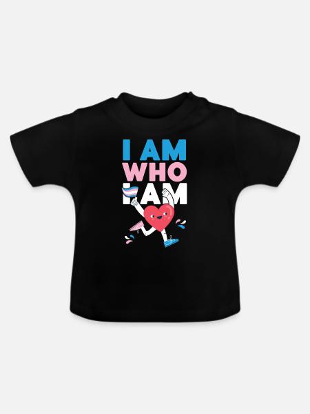 Transgender Trans LGBT Pride - Baby Bio-T-Shirt mit Rundhals - Schwarz