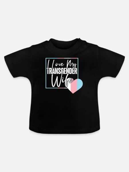 Transgender Trans LGBT Pride - Baby Bio-T-Shirt mit Rundhals - Schwarz