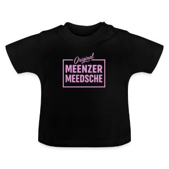 Meenzer Meedsche Rheinhessen Mainz - T-shirt bio col rond Bébé - noir - Devant