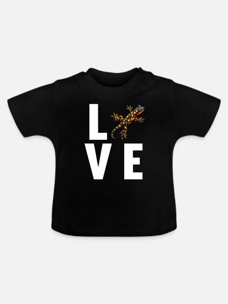 Salamanders Salamander - Baby Bio-T-Shirt mit Rundhals - Schwarz