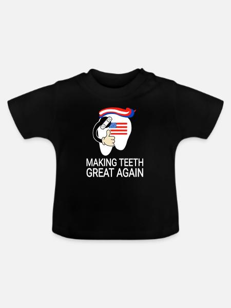 Zahnarzthelferinnen - Baby Bio-T-Shirt mit Rundhals - Schwarz