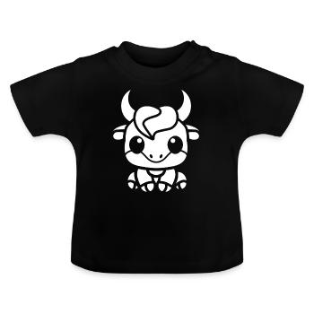 Minotauros - Baby Bio-T-Shirt mit Rundhals - Schwarz - Vorne