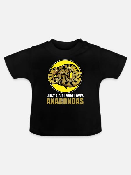Anakondas Anakonda - Baby Bio-T-Shirt mit Rundhals - Schwarz