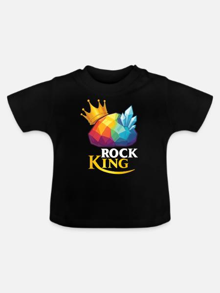 Geology Rock - Baby Bio-T-Shirt mit Rundhals - Schwarz