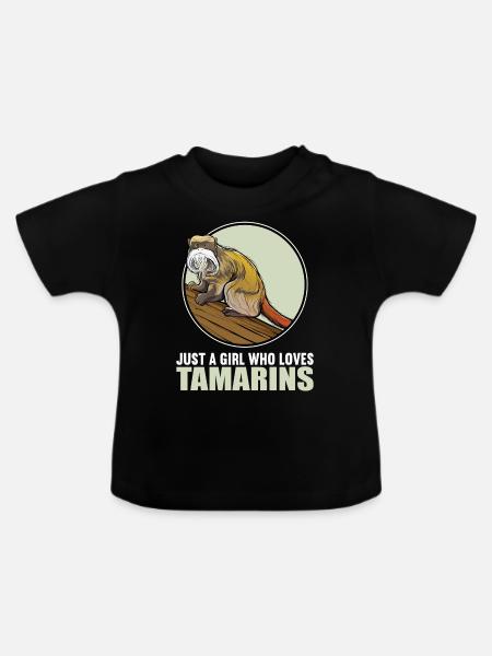 Tamarine Tamarin - Baby Bio-T-Shirt mit Rundhals - Schwarz