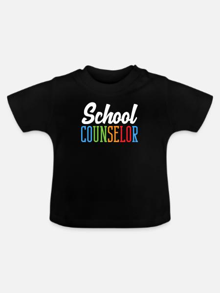 Schulberater Farbenfrohes Design - Baby Bio-T-Shirt mit Rundhals - Schwarz