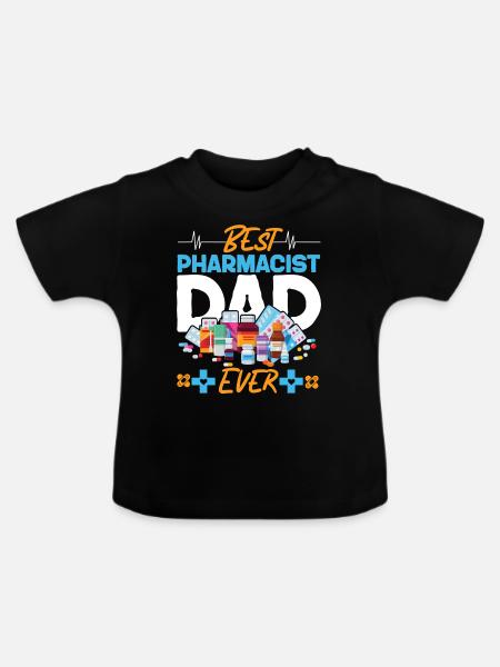 Pharmacy Tech Technician - Baby Bio-T-Shirt mit Rundhals - Schwarz