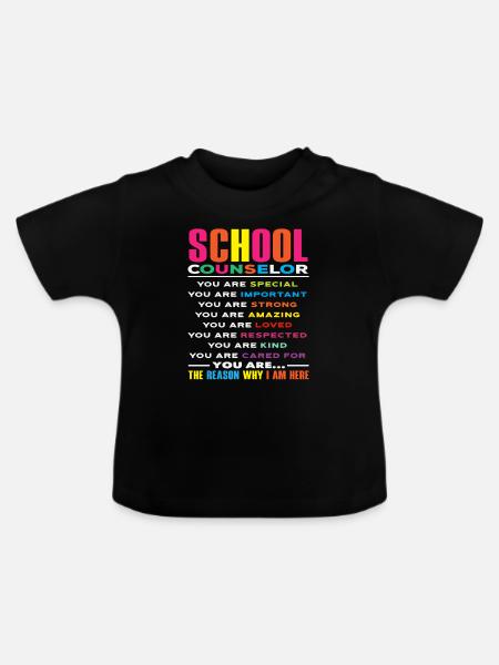 Schulberater Inspirierende Worte - Baby Bio-T-Shirt mit Rundhals - Schwarz