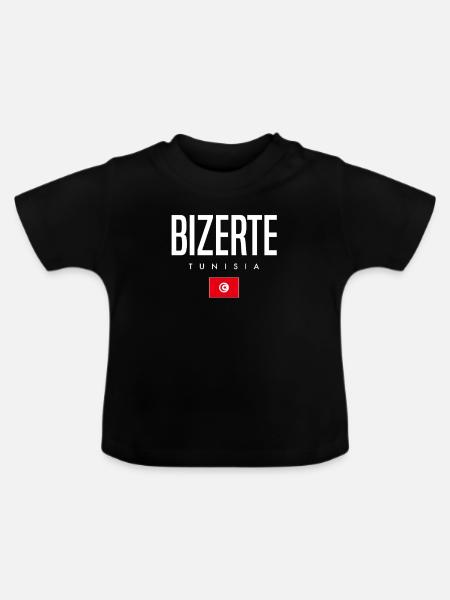 Bizerte Tunesien - Baby Bio-T-Shirt mit Rundhals - Schwarz