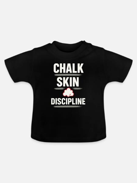 Griffkrafttraining Für Kletterer Hangboard - Baby Bio-T-Shirt mit Rundhals - Schwarz