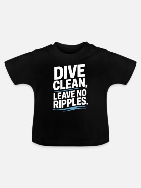 Kunstspringen Turmspringer Sprungbrett - Baby Bio-T-Shirt mit Rundhals - Schwarz
