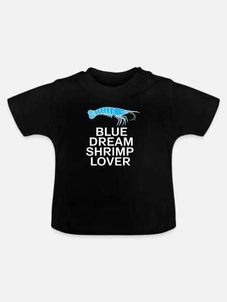 Blue Dream – Für Garnelen-Liebhaber - Baby Bio-T-Shirt mit Rundhals - Schwarz