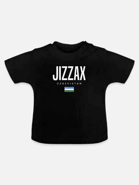 Jizzax Usbekistan - Baby Bio-T-Shirt mit Rundhals - Schwarz