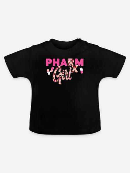 Pharmacy Tech Technician - Baby Bio-T-Shirt mit Rundhals - Schwarz