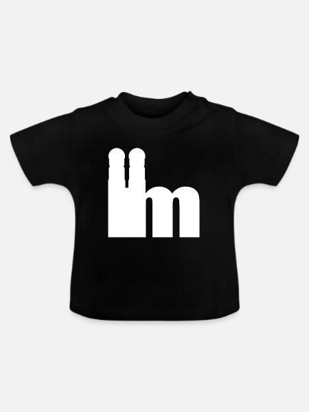 Servus - Gruß aus München - Frauenkirche - Baby Bio-T-Shirt mit Rundhals - Schwarz