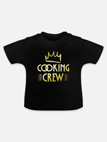 Cooking Crew - Baby Bio-T-Shirt mit Rundhals - Schwarz