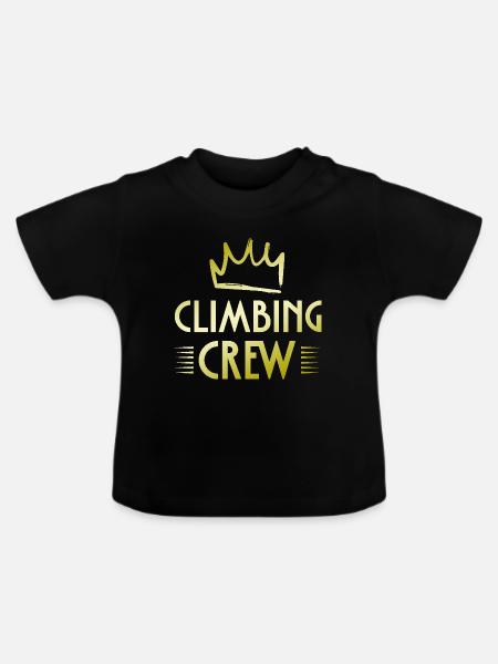 Climbing Crew - Baby Bio-T-Shirt mit Rundhals - Schwarz