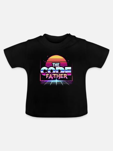The Codefather 5 - Baby Bio-T-Shirt mit Rundhals - Schwarz