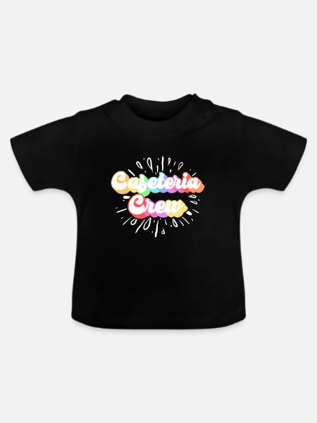 Cafeteria-Besatzung - Baby Bio-T-Shirt mit Rundhals - Schwarz