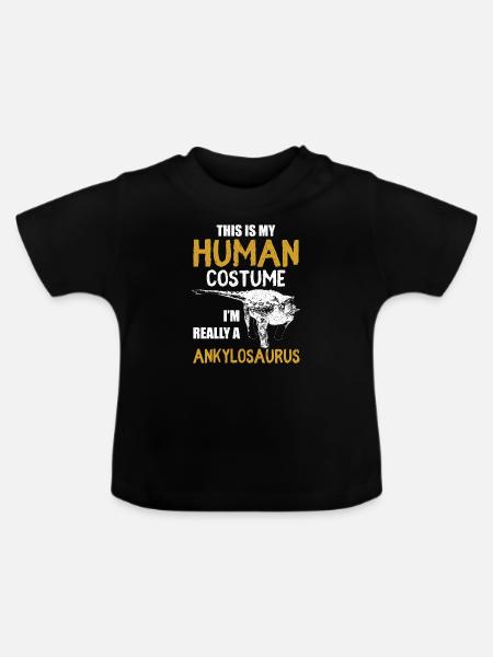 ANKYLOSAURUS - Baby Bio-T-Shirt mit Rundhals - Schwarz
