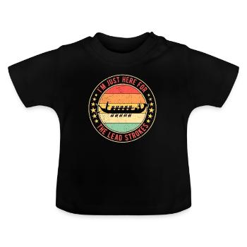 Drachenbootrennen Drachenboot Lead Strokes - Baby Bio-T-Shirt mit Rundhals - Schwarz - Vorne