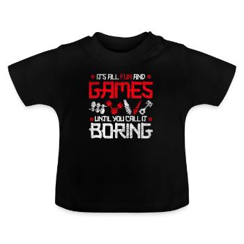 Sport automobile Tuning Auto - T-shirt bio col rond Bébé - noir - Devant
