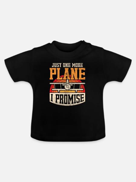 Modellflugzeug Modellflieger - Baby Bio-T-Shirt mit Rundhals - Schwarz