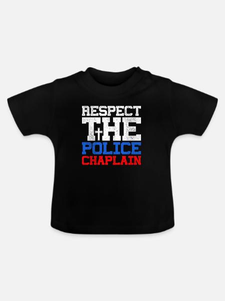 Polizeipfarrer Kaplan Kleriker - Baby Bio-T-Shirt mit Rundhals - Schwarz