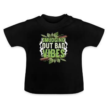 Fumigation d’appartement Bad Vibes - T-shirt bio col rond Bébé - noir - Devant