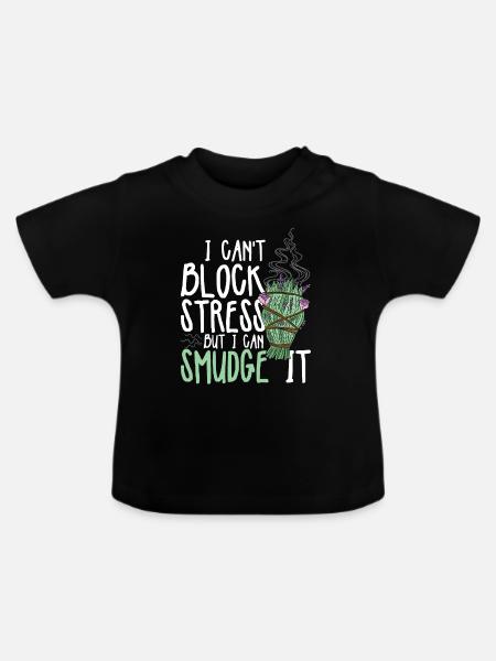 Smudging Wohnung Ausräuchern - Baby Bio-T-Shirt mit Rundhals - Schwarz