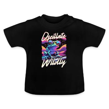 Synthétiseur Synthé Grosse Caisse DAW - T-shirt bio col rond Bébé - noir - Devant