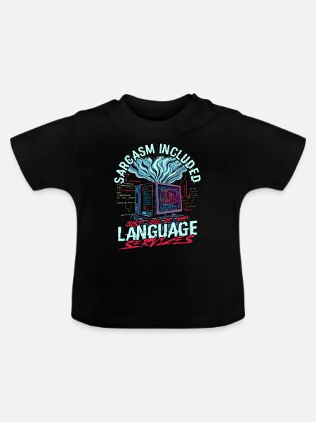 Computerlinguist - Baby Bio-T-Shirt mit Rundhals - Schwarz