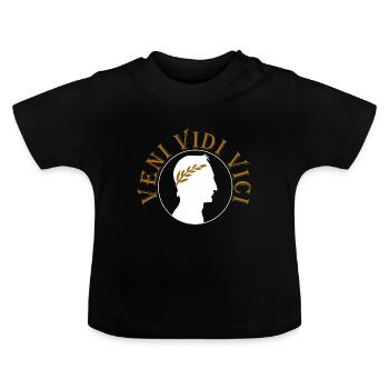 Veni Vidi Vici - T-shirt bio col rond Bébé - noir - Devant