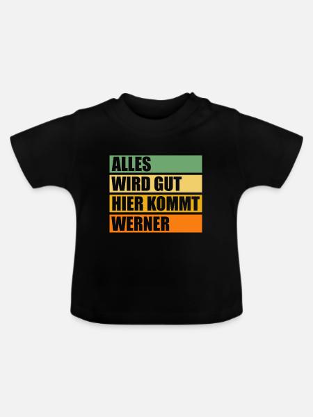 Werner - Baby Bio-T-Shirt mit Rundhals - Schwarz