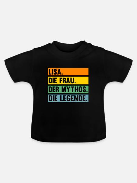 Lisa - Baby Bio-T-Shirt mit Rundhals - Schwarz