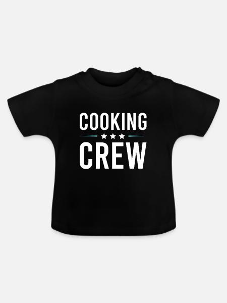 Cooking Crew - Baby Bio-T-Shirt mit Rundhals - Schwarz