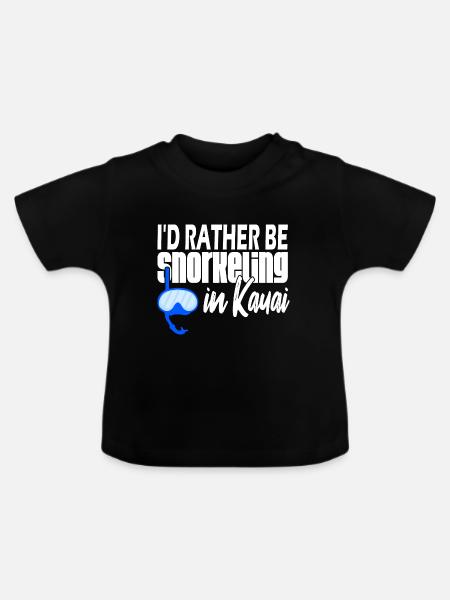 Kauai Schnorcheln - Baby Bio-T-Shirt mit Rundhals - Schwarz