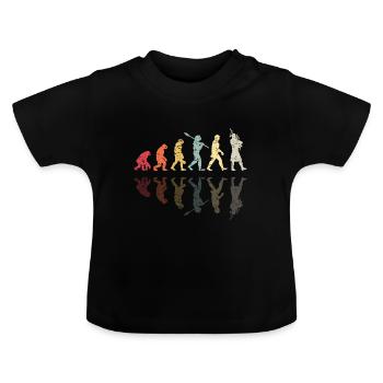 Bagpipe Evolution Woodwind Instrument - T-shirt bio col rond Bébé - noir - Devant