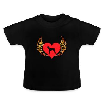 Arborescence Tennessee Brindle - T-shirt bio col rond Bébé - noir - Devant