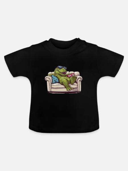 Chill-ex - Baby Bio-T-Shirt mit Rundhals - Schwarz