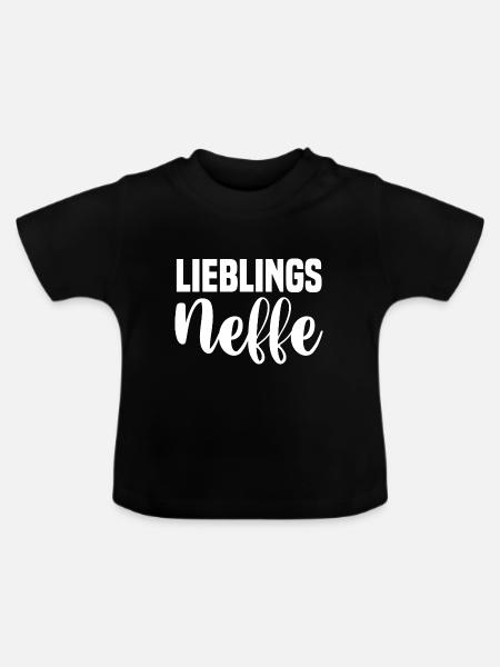 Neffe - Baby Bio-T-Shirt mit Rundhals - Schwarz