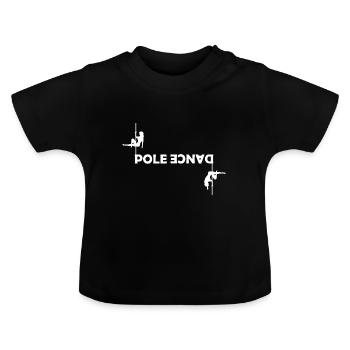 Pole Dance - T-shirt bio col rond Bébé - noir - Devant