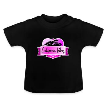 California Vibes - T-shirt bio col rond Bébé - noir - Devant