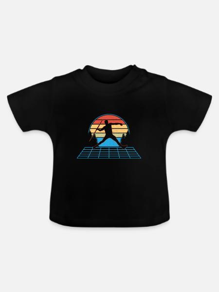 Speerwerfen Speerwerfen Geschenk - Baby Bio-T-Shirt mit Rundhals - Schwarz