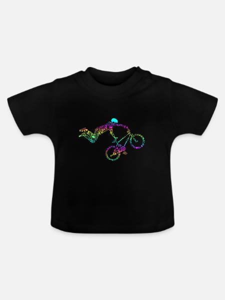 BMX - Baby Bio-T-Shirt mit Rundhals - Schwarz
