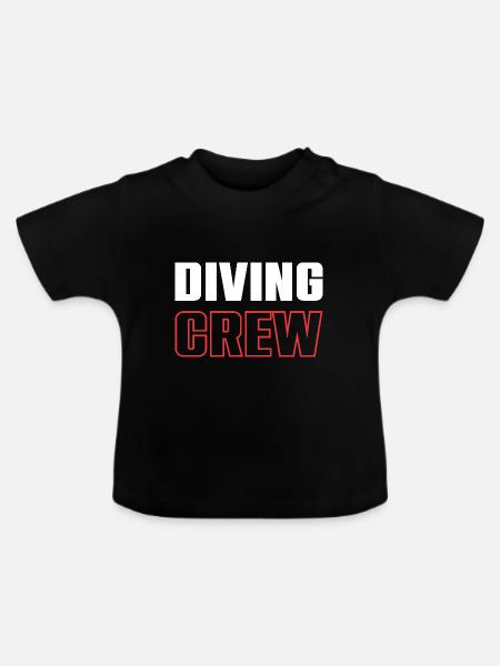 Diving Crew - Baby Bio-T-Shirt mit Rundhals - Schwarz