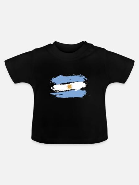 Argentinien - Baby Bio-T-Shirt mit Rundhals - Schwarz
