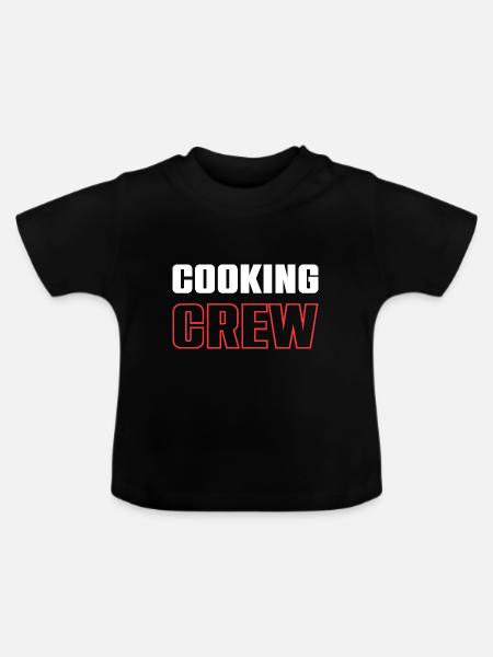 Cooking Crew - Baby Bio-T-Shirt mit Rundhals - Schwarz
